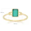 Classic Baguette Chalcedony Ring in 9ct Yellow Gold sold by Gemondo Jewellery