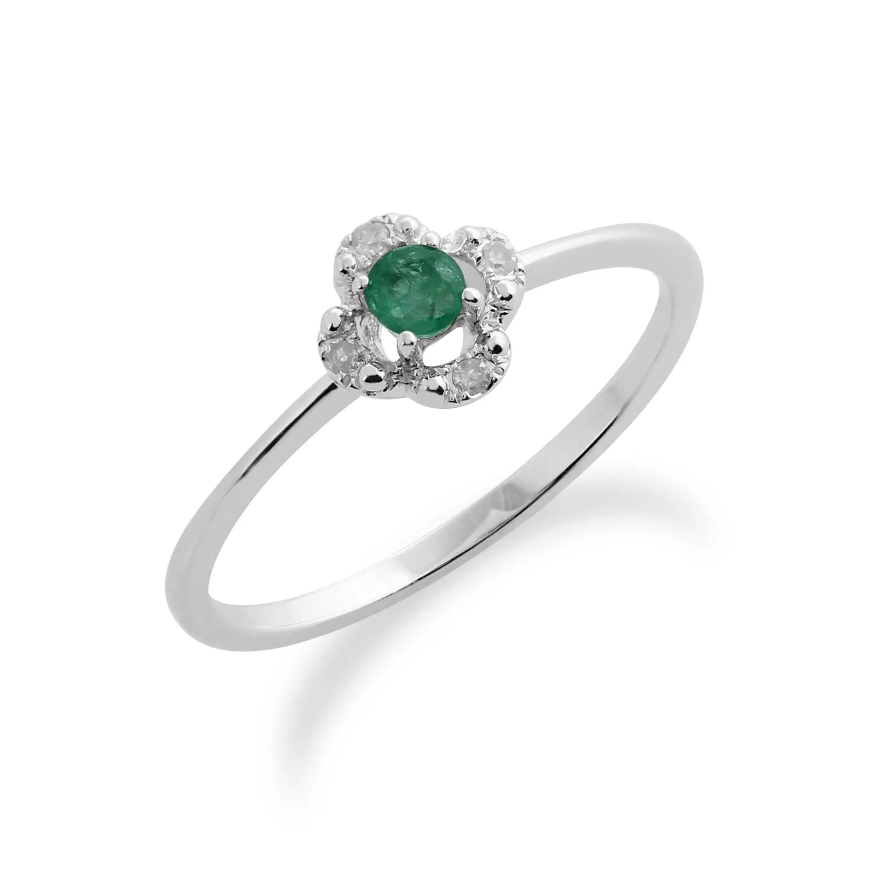 Gemondo 925 Sterling Silver 0.18ct Emerald Ring sold by Gemondo Jewellery