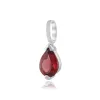 Classic Pear Garnet Pendant in 9ct White Gold sold by Gemondo Jewellery