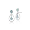 Gemondo 9ct White Gold 0.85ct Blue Topaz Drop Earrings sold by Gemondo Jewellery