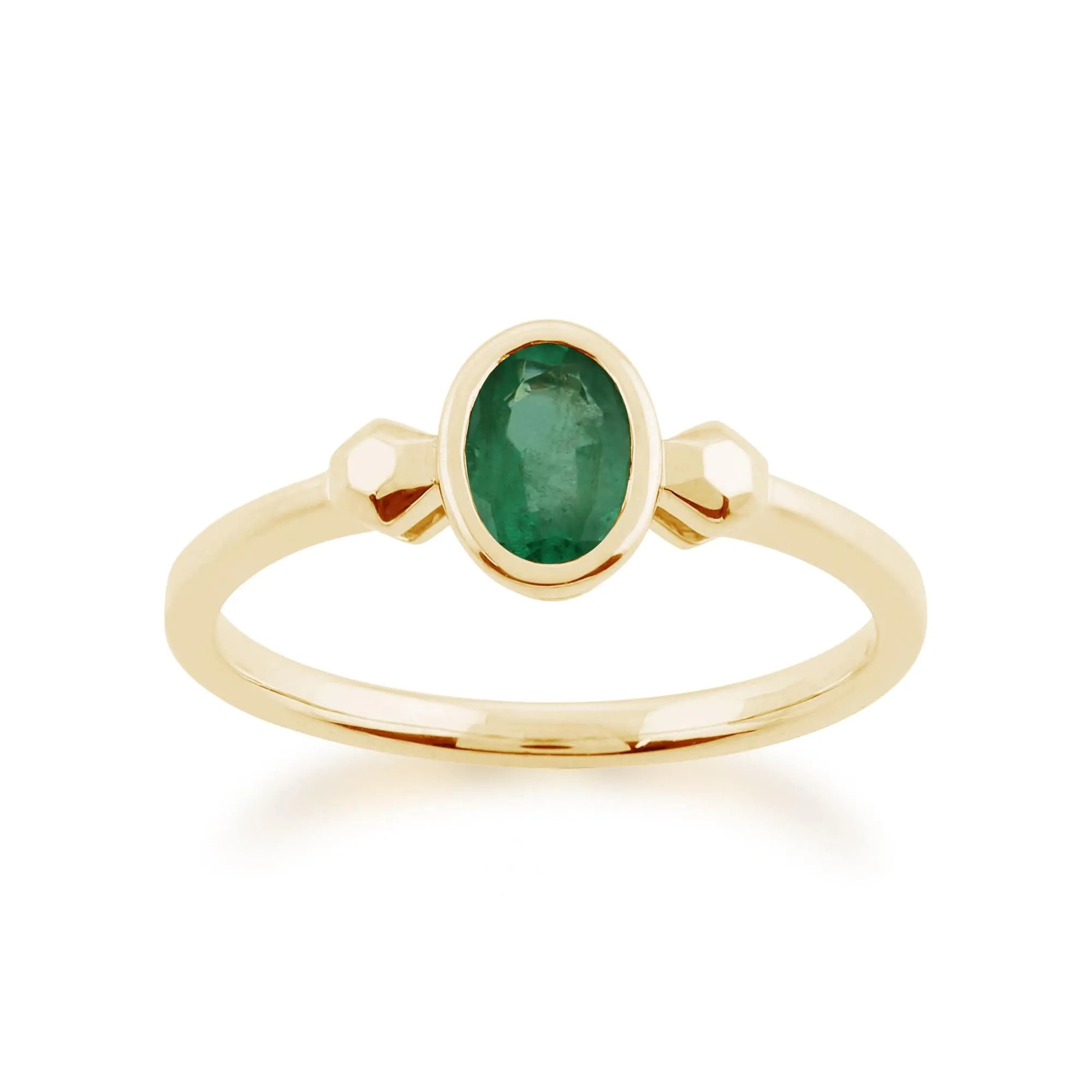 Gemondo 9ct Yellow Gold 0.47ct Emerald Ring sold by Gemondo Jewellery