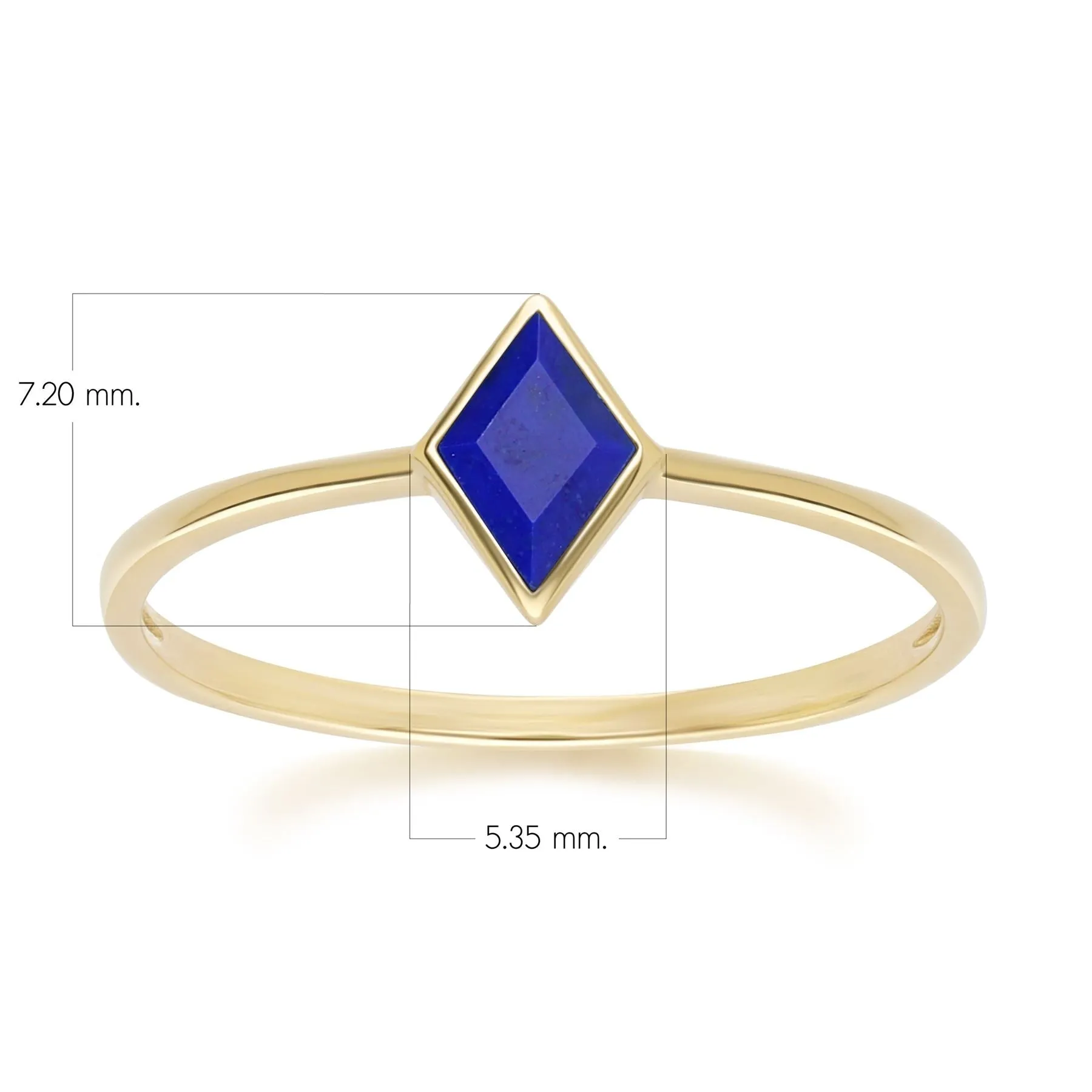 Classic Lapis Lazuli Ring in 9ct Yellow Gold sold by Gemondo Jewellery product image thumbnail 4