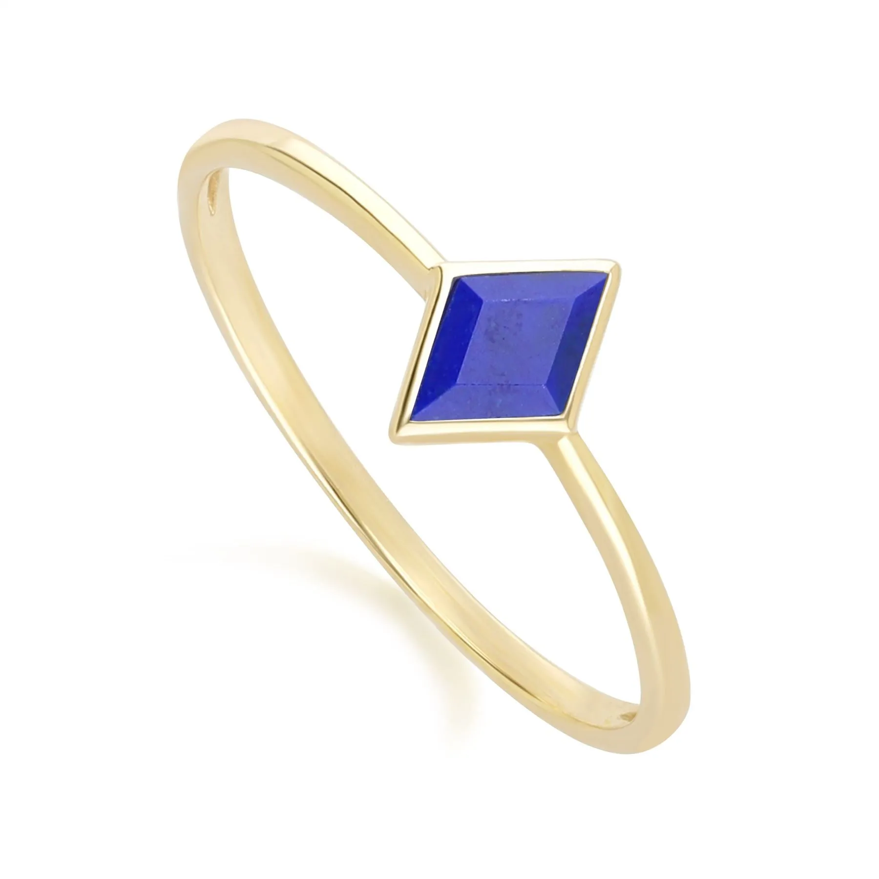 Classic Lapis Lazuli Ring in 9ct Yellow Gold sold by Gemondo Jewellery product image thumbnail 3