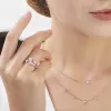 Diamond Flowers Ring in 9ct Rose Gold sold by Gemondo Jewellery