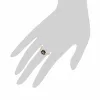 Floral Round Sapphire & Diamond Cluster Ring in 9ct Yellow Gold sold by Gemondo Jewellery