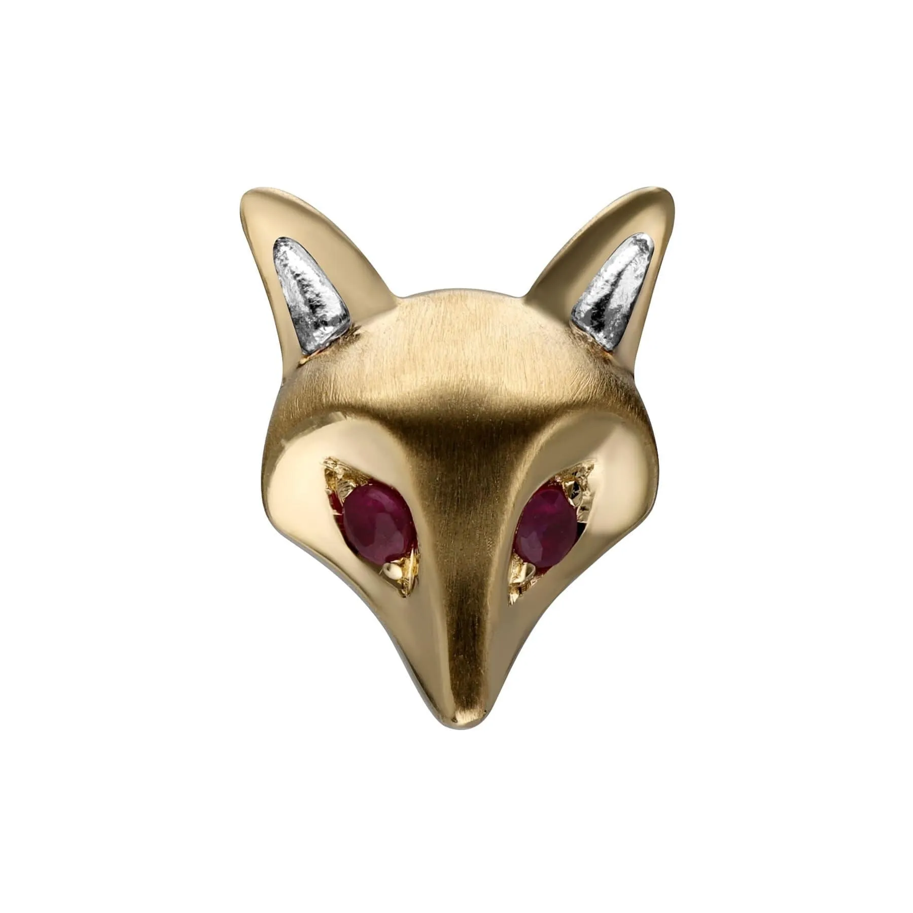 Gardenia Ruby Fox Pin In 9ct Yellow Gold | Parallel