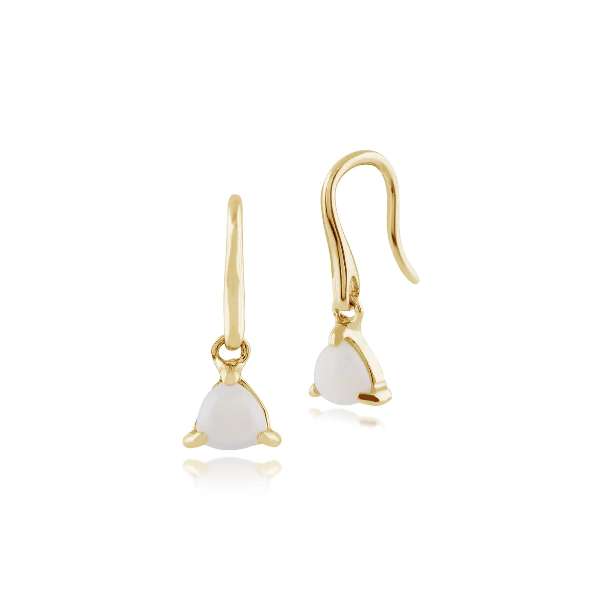 Gemondo 9ct Yellow Gold 0.20ct Opal Single Stone Drop Earrings sold by Gemondo Jewellery