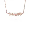 O Leaf Diamond Necklace & Ring Set in 9ct Rose Gold sold by Gemondo Jewellery