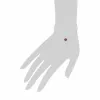 Classic Round Garnet 6 Claw Set Single Stone Bracelet in 925 Sterling Silver sold by Gemondo Jewellery