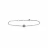 Floral Round Peridot Flower Single Stone Bracelet in 925 Sterling Silver sold by Gemondo Jewellery
