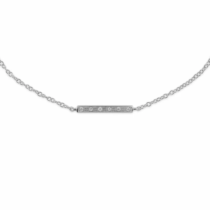 Gemondo 9ct White Gold 3pt Diamond 19cm Bracelet sold by Gemondo Jewellery