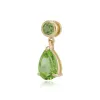 Classic Pear & Round Peridot Pendant in 9ct Yellow Gold sold by Gemondo Jewellery