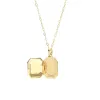 Bona Fide Lapis Lazuli Octagon Locket in Gold Plated Sterling Silver sold by Gemondo Jewellery