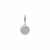 Classic Swirl Heart Lock Pendant & Rainbow Moonstone Charm in 925 Sterling Silver sold by Gemondo Jewellery