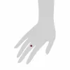 Classic Round Garnet Claw Set Single Stone Ring in 925 Sterling Silver sold by Gemondo Jewellery