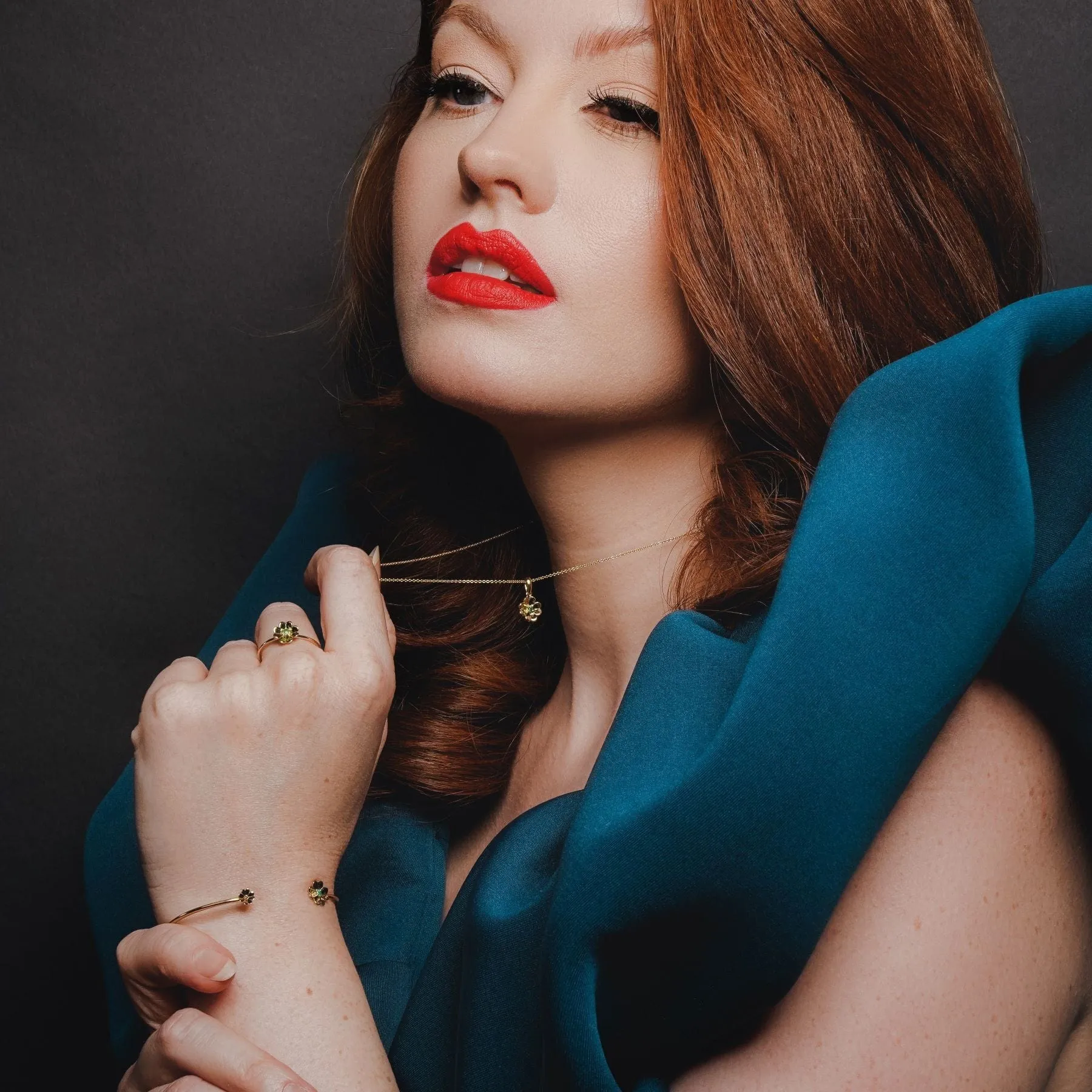 Classic Round Blue Sapphire & Diamond Half Eternity Ring in 9ct Yellow Gold sold by Gemondo Jewellery