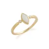 Classic Marquise Opal Cabochon Drop Earrings & Ring Set in 9ct Yellow Gold sold by Gemondo Jewellery