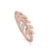 O Leaf Diamond Stud Earring & Ring Set in 9ct Rose Gold sold by Gemondo Jewellery