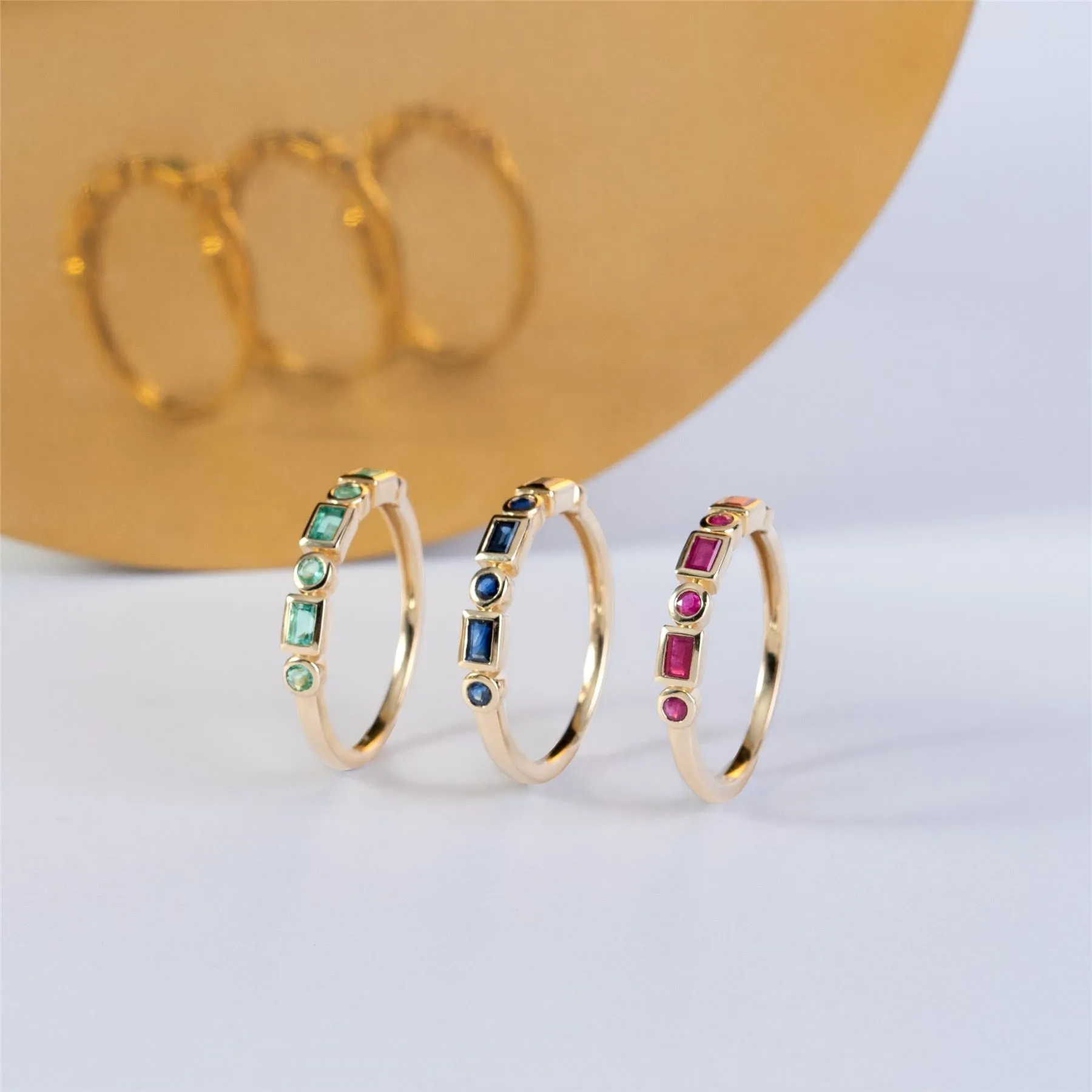 Classic Ruby Eternity Ring in 9ct Yellow Gold sold by Gemondo Jewellery product image thumbnail 4