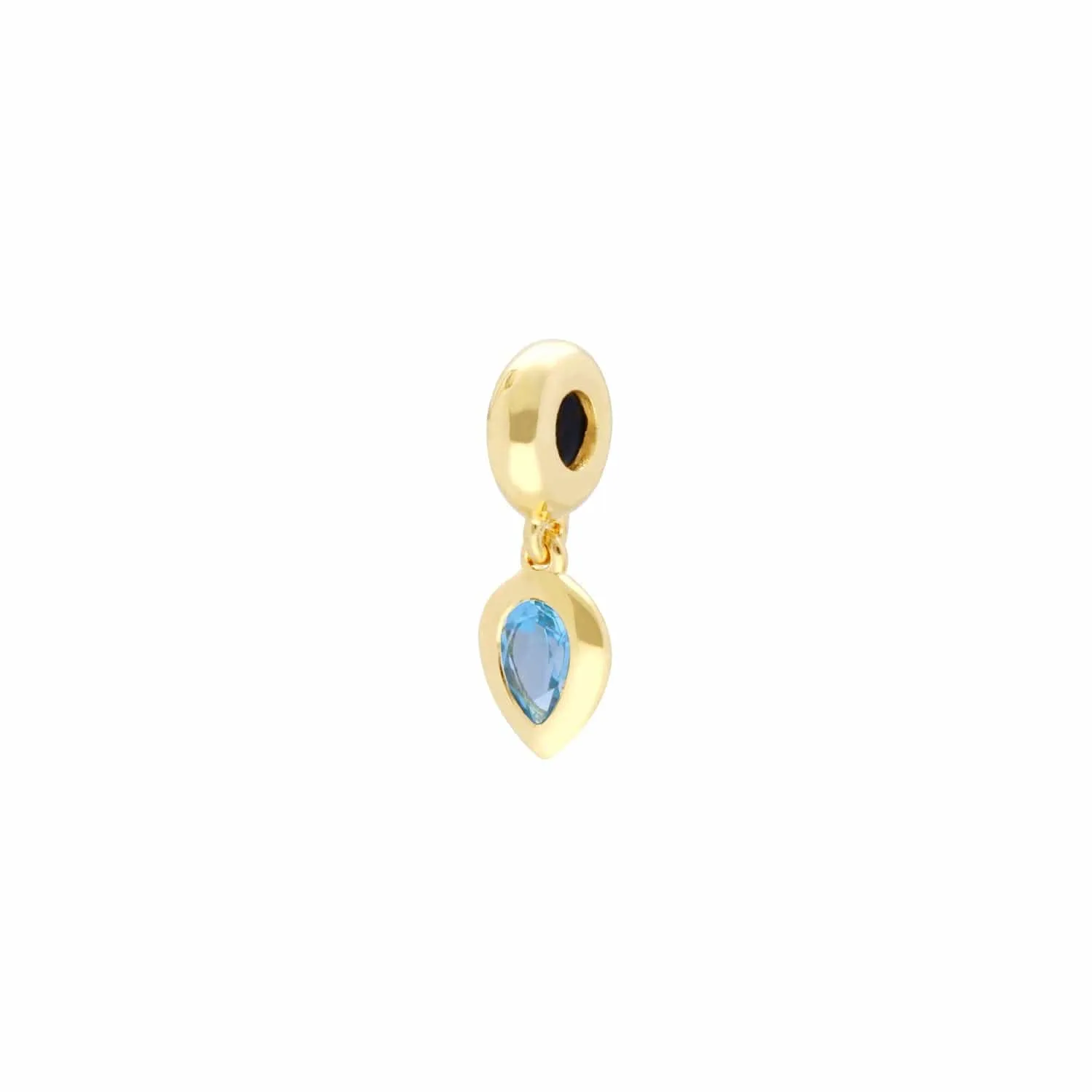 Achievement 'Stone of Rebirth' Gold Plated Blue Topaz Charm sold by Gemondo Jewellery product image thumbnail 3