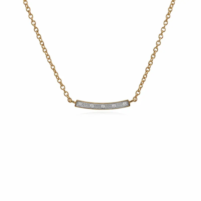 Gemondo 9ct Yellow Gold 2pt Diamond 45cm Necklace sold by Gemondo Jewellery