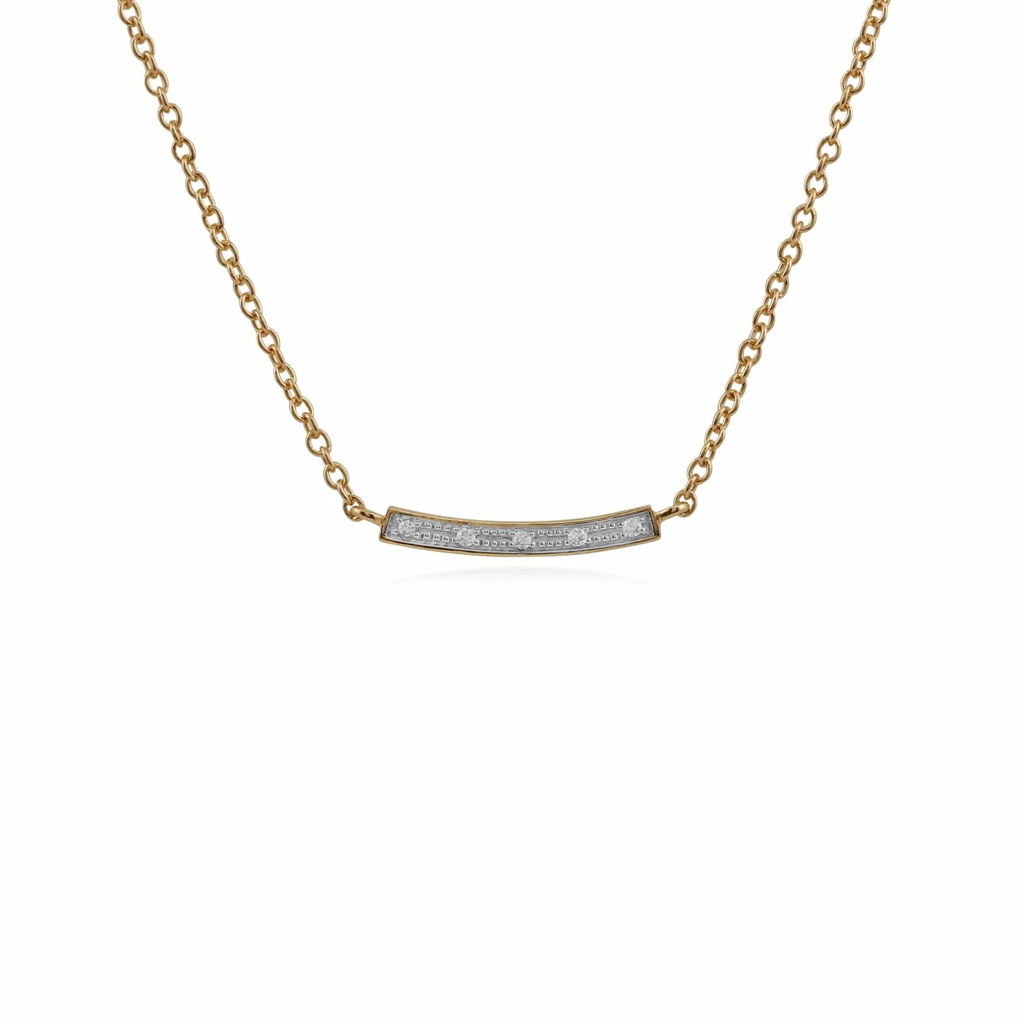 Gemondo 9ct Yellow Gold 2pt Diamond 45cm Necklace sold by Gemondo Jewellery