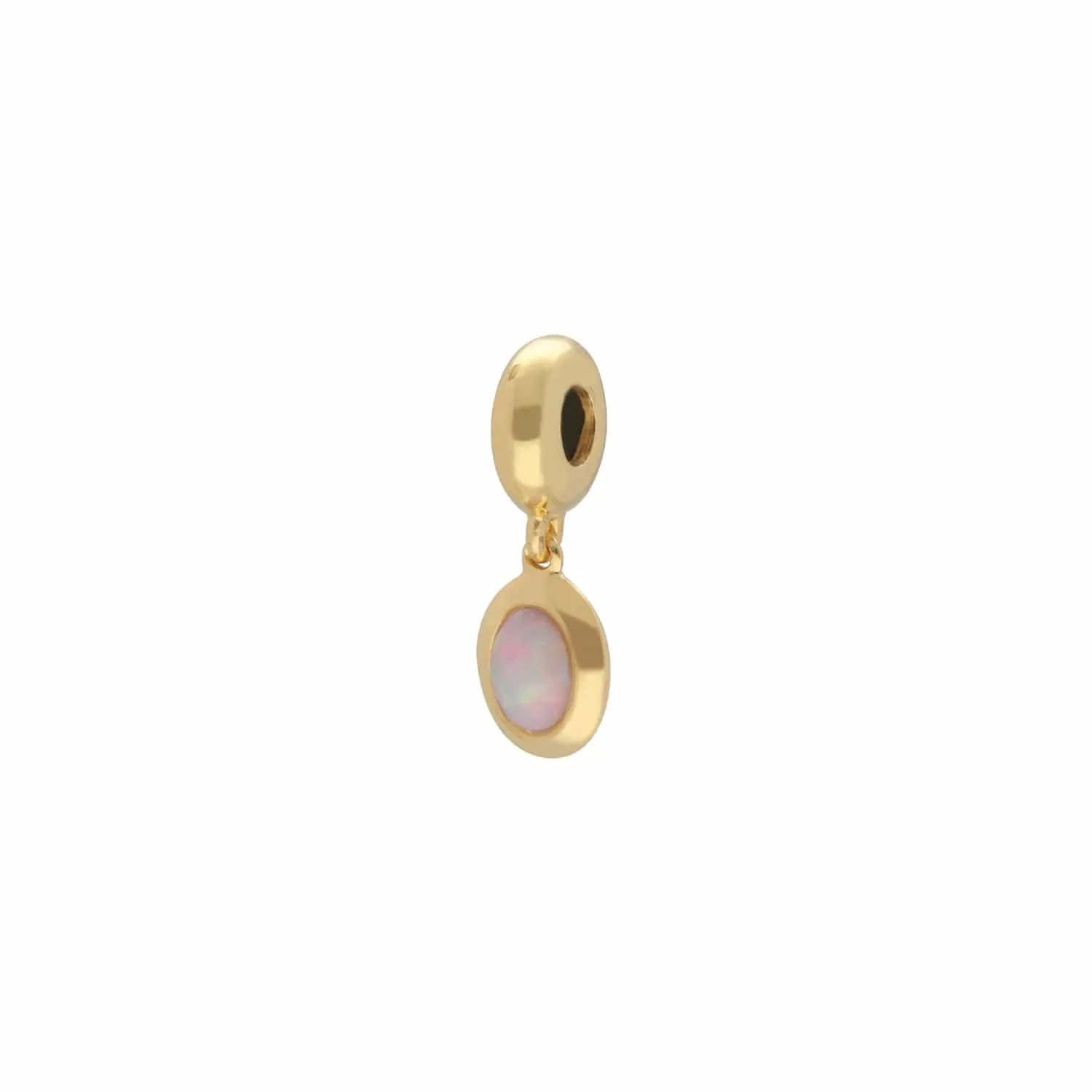 Achievement 'Karmic Reflection' Gold Plated Opal Charm sold by Gemondo Jewellery product image thumbnail 3