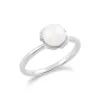 Gemondo 925 Sterling Silver Ginkgo Flower 1.88ct Pearl Ring sold by Gemondo Jewellery