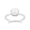 Gemondo 925 Sterling Silver Ginkgo Flower 1.88ct Pearl Ring sold by Gemondo Jewellery