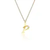 Alphabet Letter P Diamond pendant in 9ct Yellow Gold sold by Gemondo Jewellery