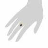 Classic Oval Sapphire & Diamond Cluster Ring in 9ct Yellow Gold sold by Gemondo Jewellery