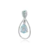 Gemondo 9ct White Gold 1.04ct Blue Topaz Pendant on 45cm Chain sold by Gemondo Jewellery