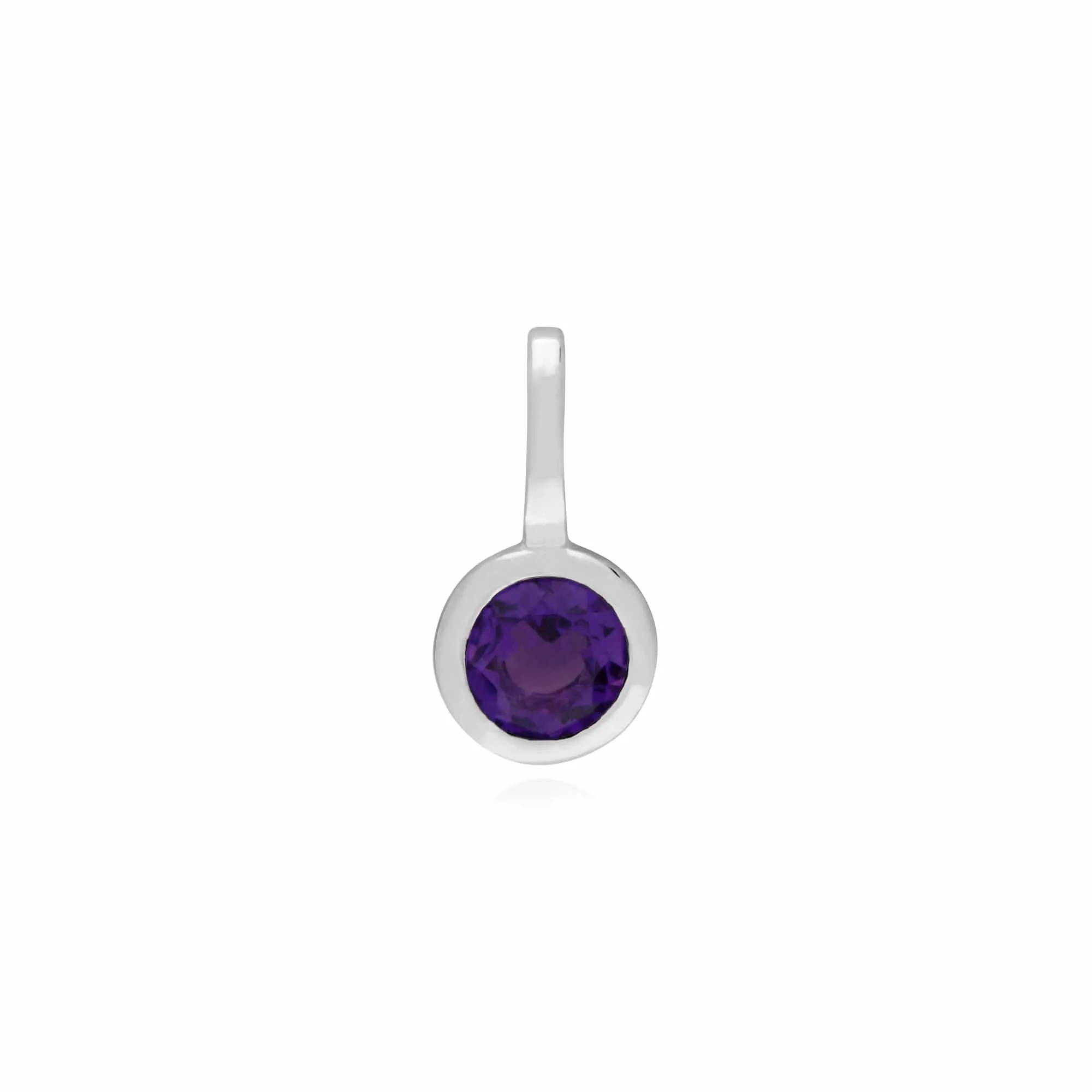 Gemondo Sterling Silver Single Stone Amethyst Charm sold by Gemondo Jewellery