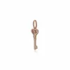 Gemondo Rose Gold Plated Sterling Silver Clear Topaz Small Key Charm sold by Gemondo Jewellery