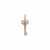 Gemondo Rose Gold Plated Sterling Silver Clear Topaz Small Key Charm sold by Gemondo Jewellery