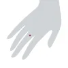 Gemondo 9ct White Gold 0.27ct Ruby Floral Ring sold by Gemondo Jewellery