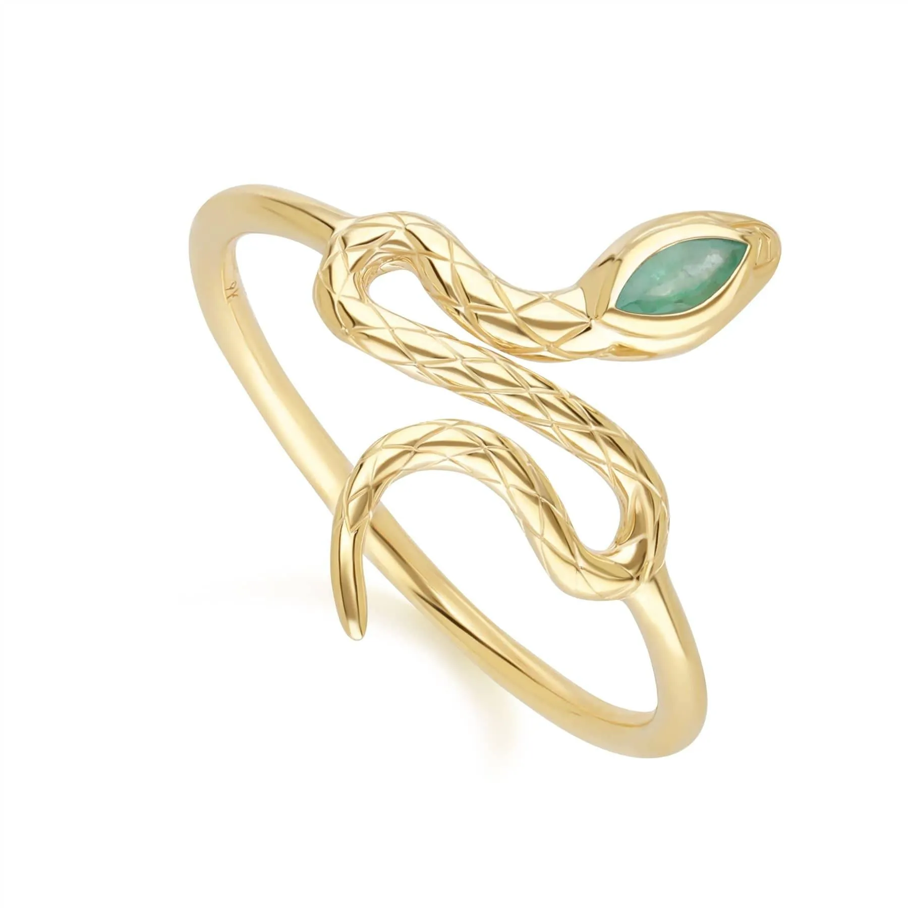 ECFEW™ Sapphire Winding Snake Ring in 9ct Yellow Gold sold by Gemondo Jewellery product image thumbnail 3