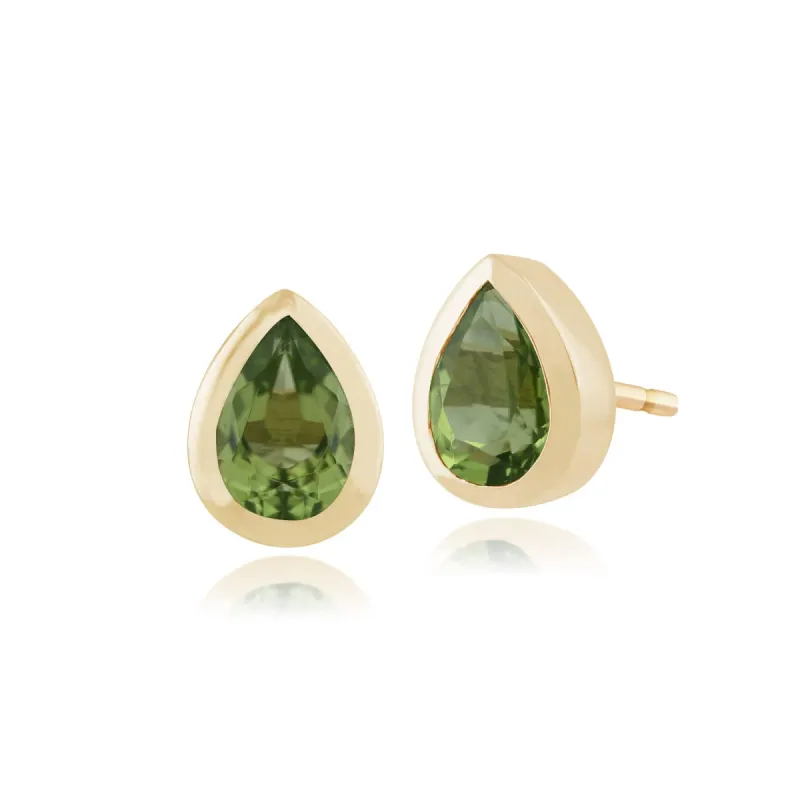 Gemondo 9ct Yellow Gold 0.80ct Peridot Stud Earrings sold by Gemondo Jewellery