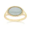 Classic Oval Green Jadeite Ring in 9ct Yellow Gold sold by Gemondo Jewellery