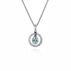 Classic Tear Drop Blue Topaz & Marcasite Drop Earrings & 45cm Necklace Set sold by Gemondo Jewellery