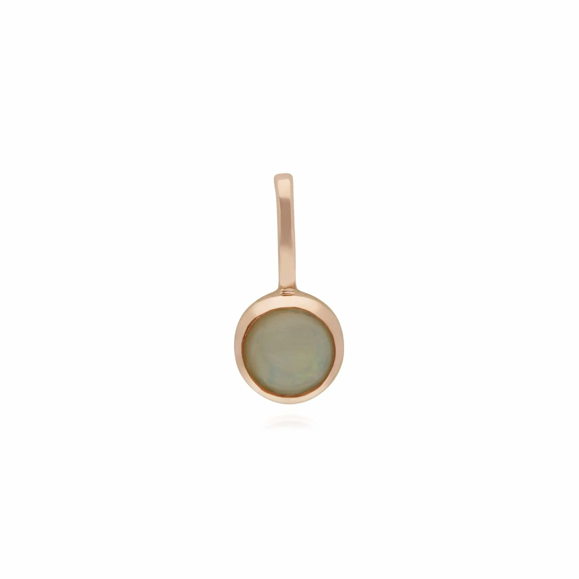 Gemondo Rose Gold Plated Sterling Silver Opal Charm sold by Gemondo Jewellery
