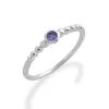 Essential Round Tanzanite Hoop Earrings & Ring Set in 925 Sterling Silver sold by Gemondo Jewellery