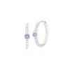 Essential Round Tanzanite Hoop Earrings & Ring Set in 925 Sterling Silver sold by Gemondo Jewellery