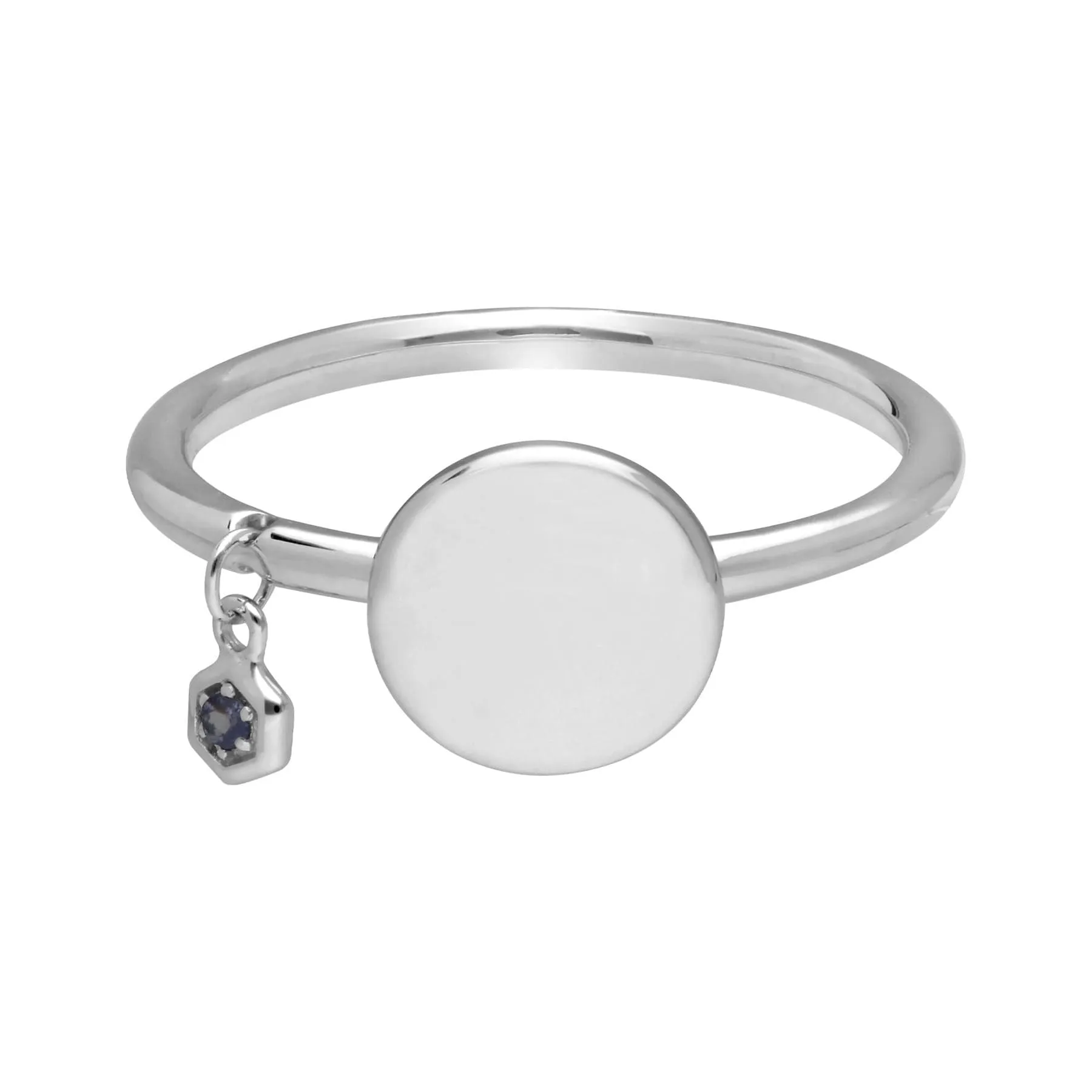 Tanzanite Engravable Ring in Sterling Silver sold by Gemondo Jewellery product image thumbnail 2