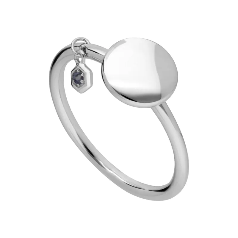 Tanzanite Engravable Ring in Sterling Silver sold by Gemondo Jewellery