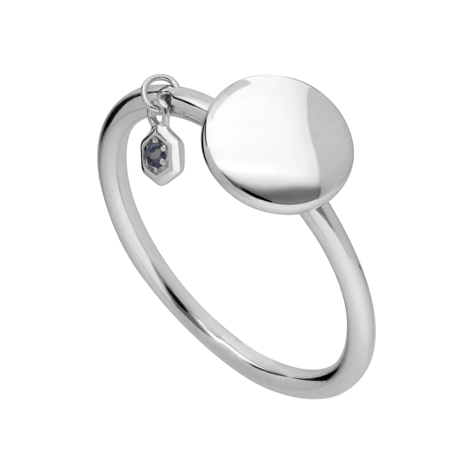 Tanzanite Engravable Ring in Sterling Silver sold by Gemondo Jewellery