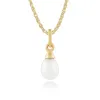 Classic Freshwater Pearl Pendant in 9ct Yellow Gold sold by Gemondo Jewellery