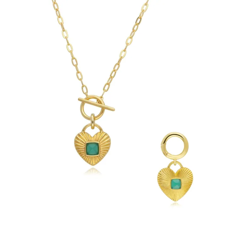 Queen of Hearts Chalcedony Necklace & Pet Tag Set sold by Gemondo Jewellery