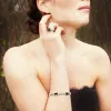 Art Deco Style Rectangle Black Onyx & Marcasite Bracelet sold by Gemondo Jewellery