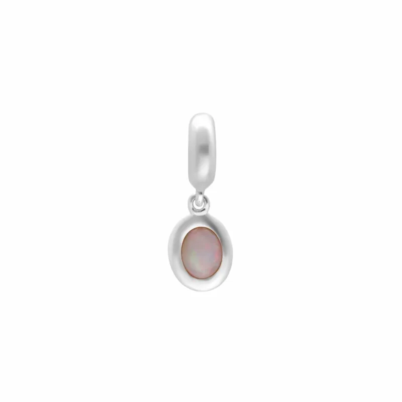 Achievement 'Karmic Reflection' Sterling Silver Opal Charm sold by Gemondo Jewellery